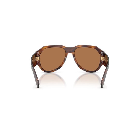 New Dolce & Gabbana Brown Aviator DG4504 3063/73 Sunglasses Women - Picture 5 of 6